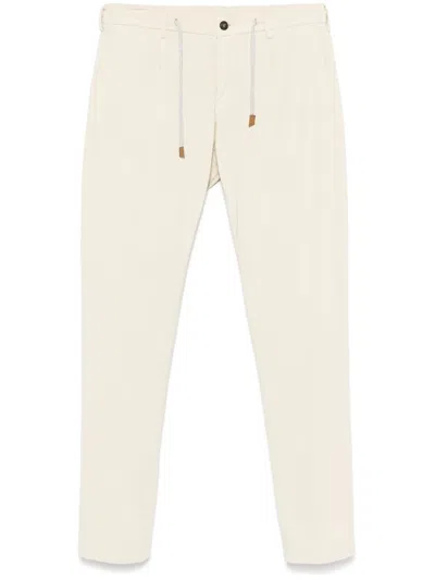 Eleventy Tapered Trousers In Neutrals
