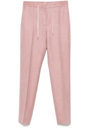 Eleventy Tapered Trousers In Pink