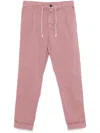 Eleventy Tapered Trousers In Purple