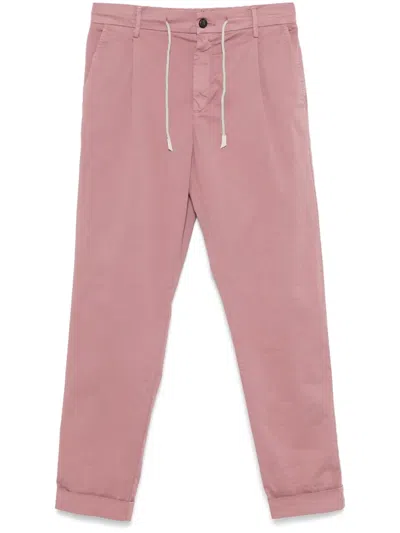 Eleventy Tapered Trousers In Red