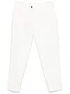 Eleventy Tapered Chino Trousers In White