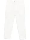 Eleventy Tapered Chino Trousers In White