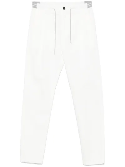 Eleventy Tapered Trousers With Pleats In Multicolor