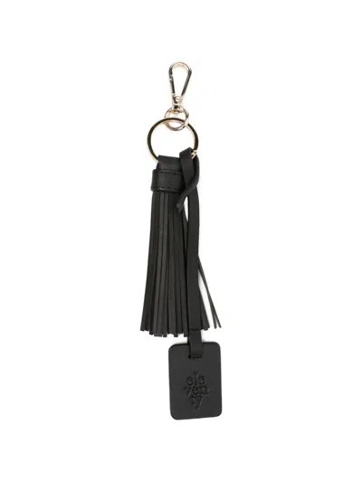 Eleventy Tassel Logo-tag Keyring In Transparent