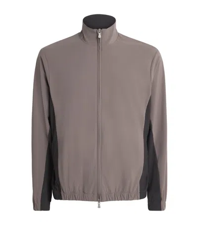 Eleventy Technical Jacket In Green