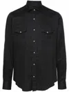 Eleventy Dark Grey Cotton Shirt In Grey