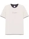 Eleventy Text-print T-shirt In Neutrals
