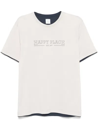 ELEVENTY TEXT-PRINT T-SHIRT