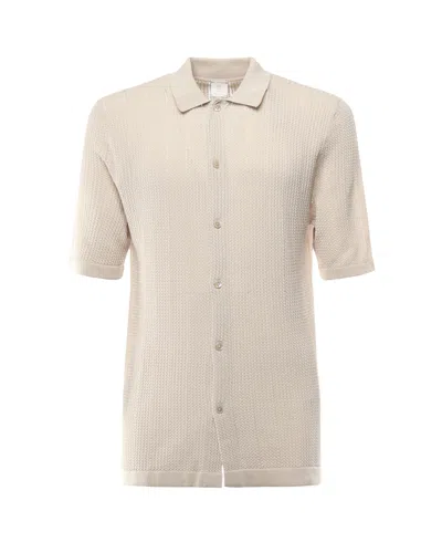 ELEVENTY ELEVENTY TEXTURED BUTTON-DOWN SHIRT