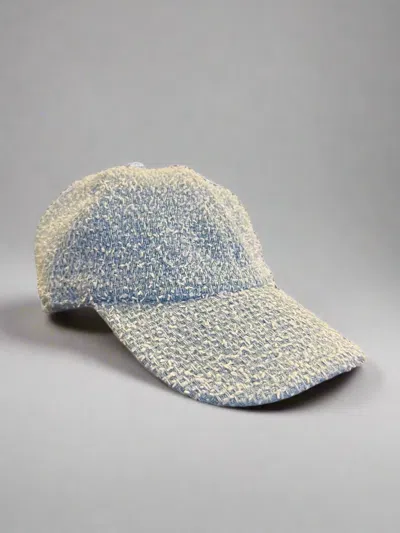 Eleventy Textured Cotton Cap In Blue