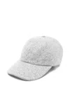 Eleventy Textured-finish Baseball Cap In Gray