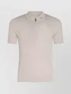 Eleventy Zip Collar Polo Textured Fabric