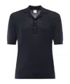 Eleventy Short Sleeve Cotton Polo Shirt In Blue