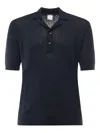 Eleventy Short Sleeve Cotton Polo Shirt In Black