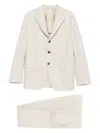 Eleventy Three-button Wool Suit In Neutral
