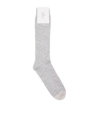 Eleventy Tipping Socks In Gray
