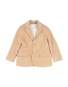 Eleventy Toddler Boy Blazer Camel Size 6 Cotton, Elastane In Nude