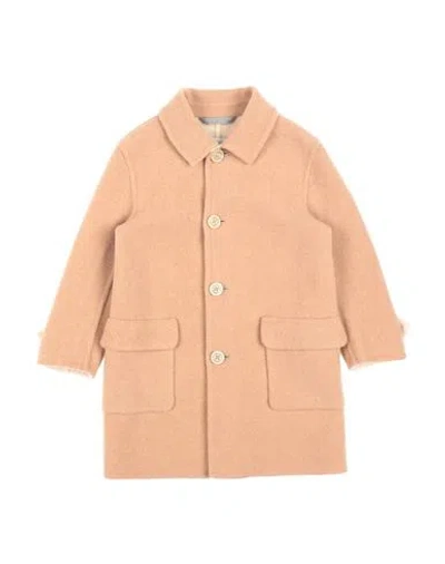 Eleventy Babies'  Toddler Boy Coat Camel Size 7 Wool, Polyamide, Cashmere In Beige