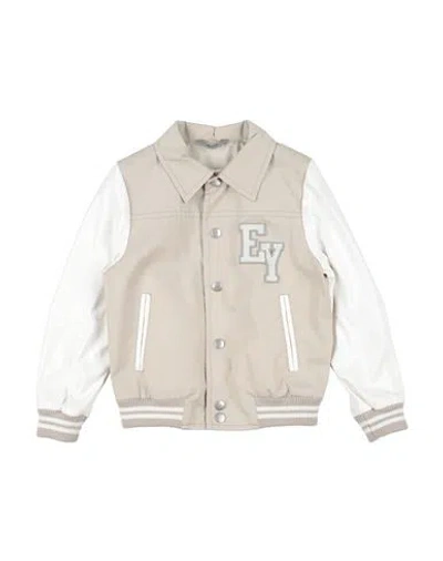 Eleventy Babies'  Toddler Boy Jacket Beige Size 6 Cotton, Polyurethane, Polyester, Polyamide, Elastane