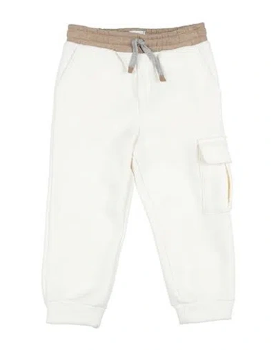 Eleventy Babies'  Toddler Boy Pants Ivory Size 4 Cotton, Cashmere In White