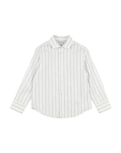 Eleventy Babies'  Toddler Boy Shirt White Size 6 Linen, Cotton In Burgundy