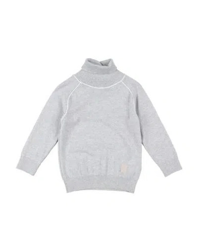 Eleventy Babies'  Toddler Boy Turtleneck Light Grey Size 4 Virgin Wool In Gray