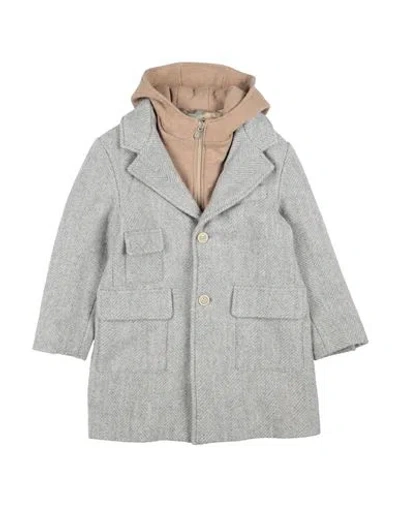 Eleventy Babies'  Toddler Girl Coat Light Grey Size 6 Virgin Wool, Cotton, Cashmere In Gray