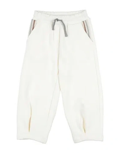 Eleventy Babies'  Toddler Girl Pants Ivory Size 4 Cotton, Cashmere In White