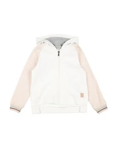 Eleventy Babies'  Toddler Girl Sweatshirt White Size 6 Cotton In Beige