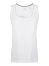 Eleventy Cotton Tank Top In White