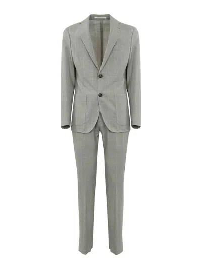 Eleventy Single-breasted Striped Wool Suit