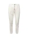 Eleventy Drawstring Casual Pants In White