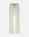 Eleventy White Cotton Jogger With Drawstring In White