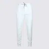 Eleventy Trousers Featuring Elastic Waistband And Pockets In White