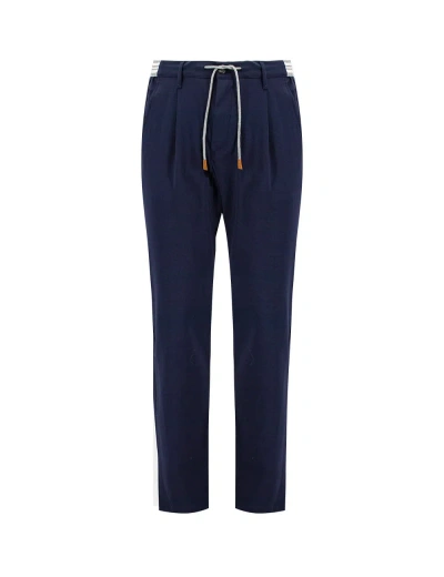 Eleventy Trousers In New Blue