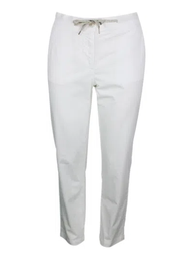 Eleventy Trousers In White