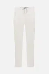 Eleventy Pantalone Jogger Bianco In White