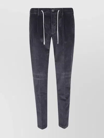 Eleventy Trousers With Drawstring Waist And Pockets In Gray