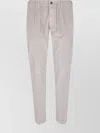 Eleventy Trousers With Drawstring Waist And Pockets In Neutral