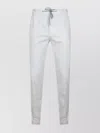 Eleventy Trousers Featuring Elastic Waistband And Pockets In White