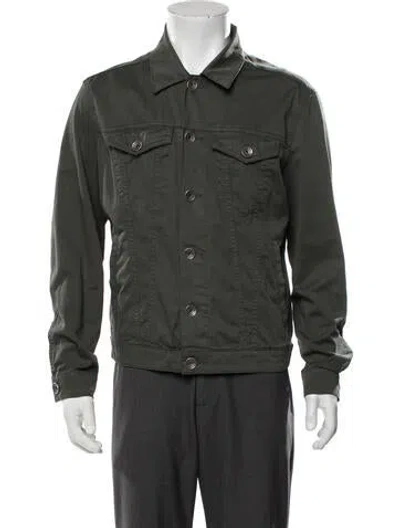 Pre-owned Eleventy Trucker Jacket In Green