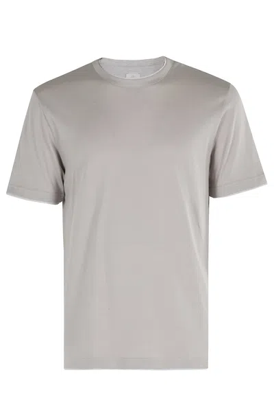 Eleventy Tshirt Bordini In Gray