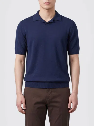 Eleventy Polo Shirt  Men Color Blue