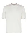 Eleventy Striped T-shirt In White