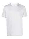 Eleventy Striped T-shirt In White