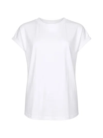 Eleventy Turn-up Cuff T-shirt In White