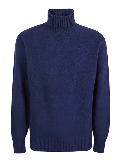 ELEVENTY SUÉTER CON CUELLO ALTO - AZUL