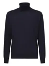 Eleventy Turtleneck Cashmere Sweater In Gray