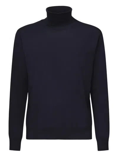 Eleventy Turtleneck Cashmere Sweater In Gray