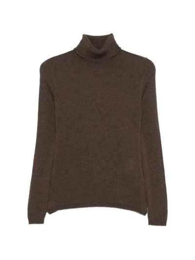 Eleventy Turtleneck Sweater In Brown